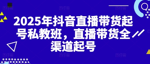2025年抖音直播带货起号私教班，直播带货全渠道起号-AI创作学习-提示词应用-短视频玩法加贝AI