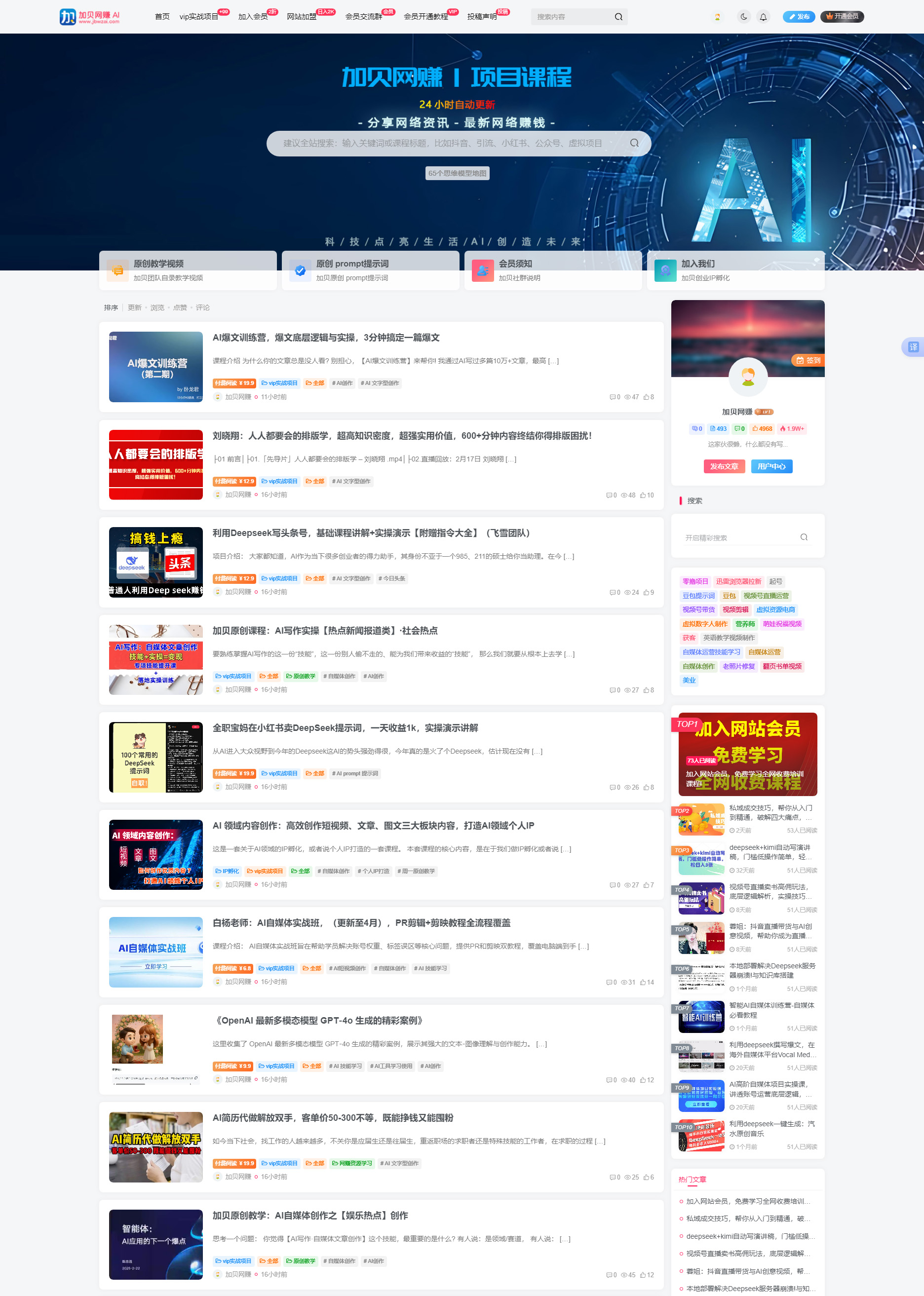 图片[4]-AI创作学习-提示词应用-短视频玩法（13873期）搭建同款资源网站，轻松月入5000+，实现躺赚人生！-AI创作学习-提示词应用-短视频玩法加贝AI